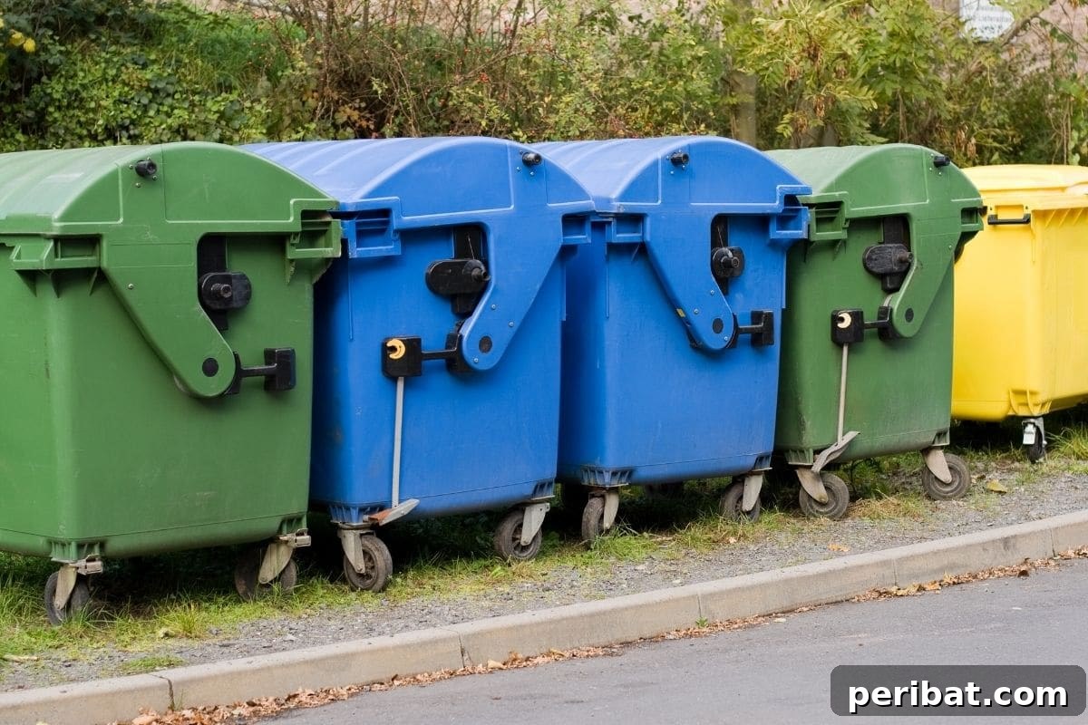 dumpster on the side of the street