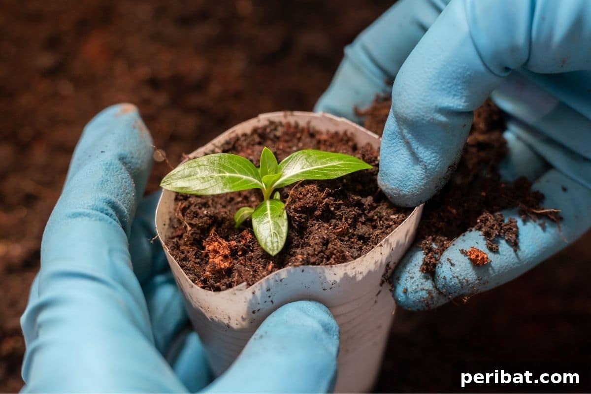 20 Common Vegetable Garden Mistakes to Avoid 8 transplanting seedlings to garden from a disposable cup