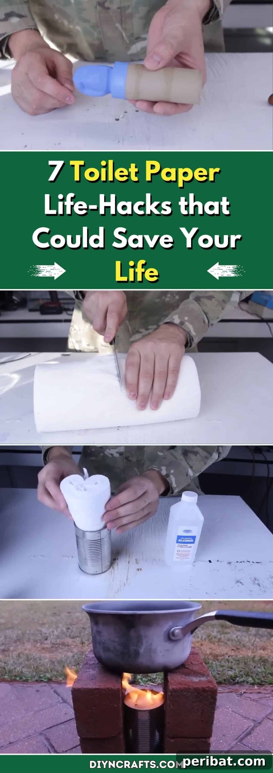 7 Ingenious Toilet Paper Hacks for Emergencies 2 7 Toilet Paper Life-Hacks that Could Save Your Life pinterest image