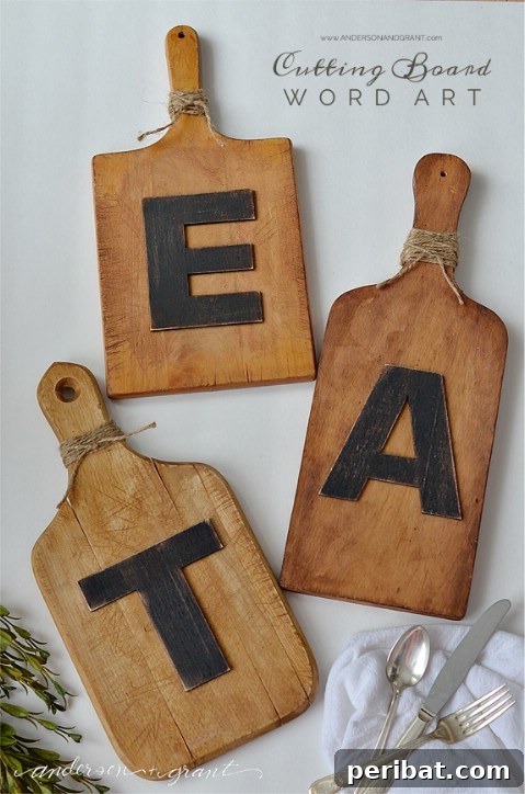 Craft Your Message: 37 DIY Lettering & Word Art Tutorials 17 Cutting Boards