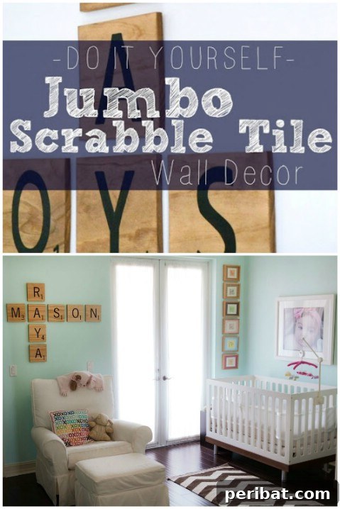 Craft Your Message: 37 DIY Lettering & Word Art Tutorials 19 Giant Scrabble