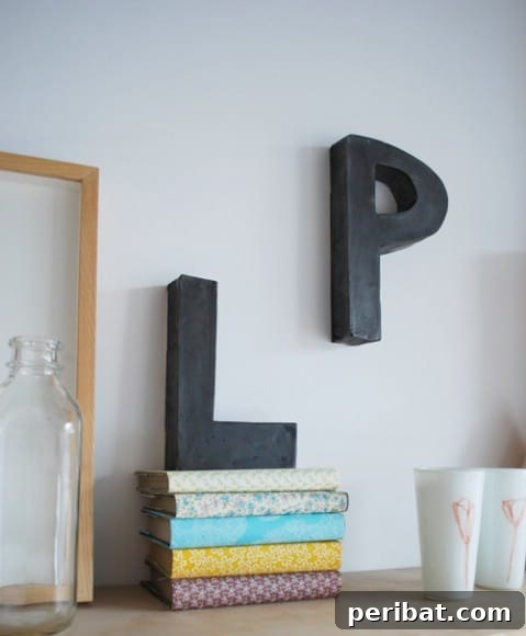 Craft Your Message: 37 DIY Lettering & Word Art Tutorials 20 Plaster of Paris