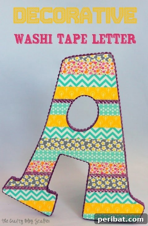 Craft Your Message: 37 DIY Lettering & Word Art Tutorials 25 Wrapped Washi Tape