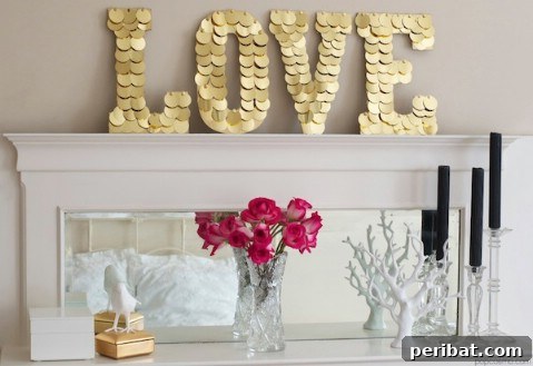 Craft Your Message: 37 DIY Lettering & Word Art Tutorials 26 Sassy Sequins
