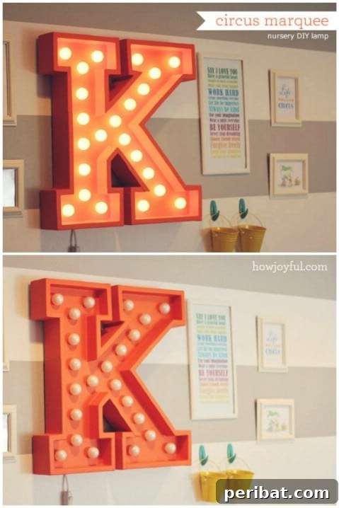 Craft Your Message: 37 DIY Lettering & Word Art Tutorials 36 Circus Marquee Letters