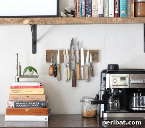 Rustic Wall Rack for Knives