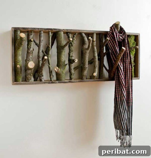 Decorative Tree Branch Coat Hanger