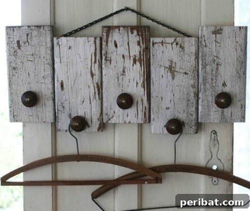 DIY Wood Scrap Coat Racks with Knobs