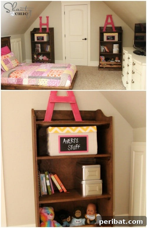 Pottery Barn Inspired Kids Bookcase