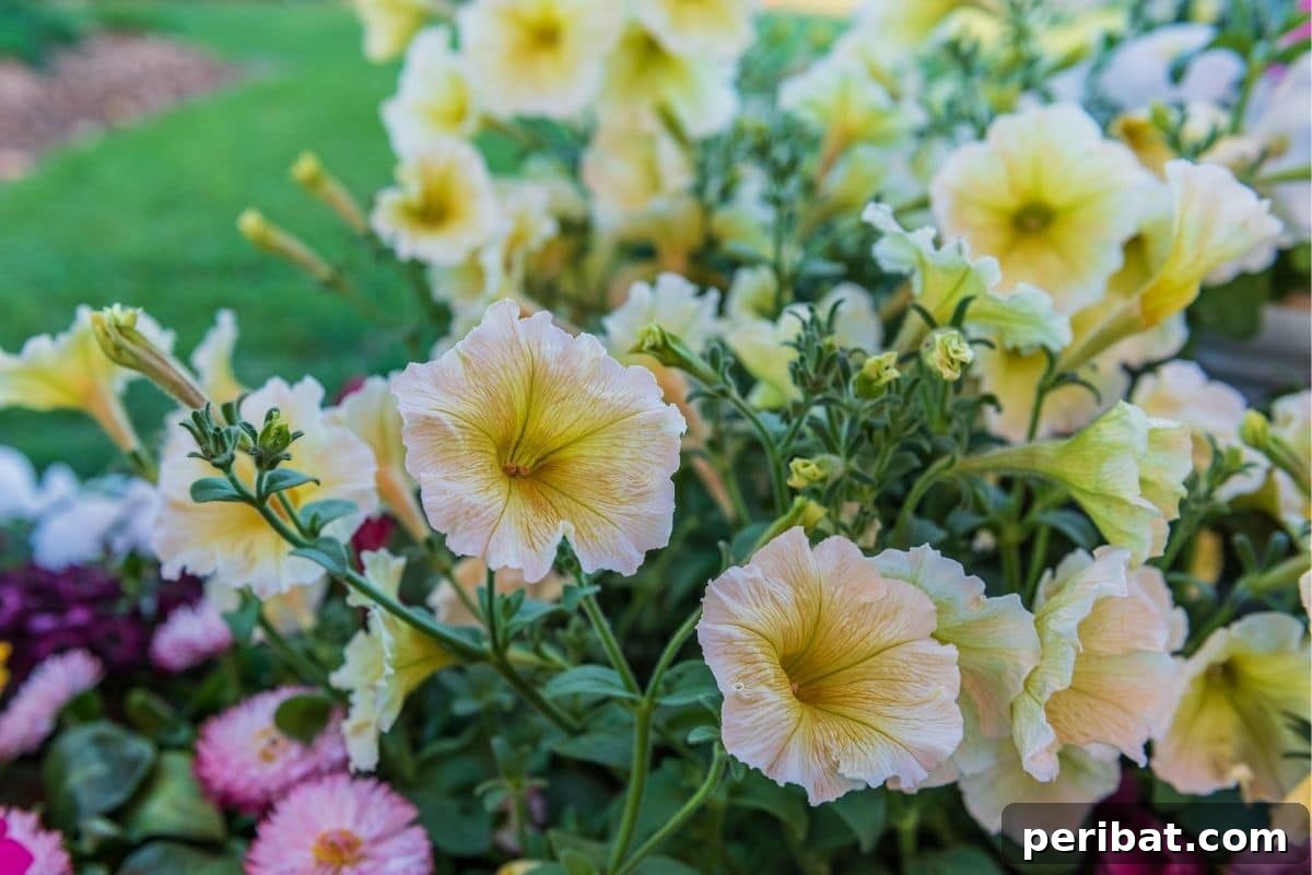21 Flowers Your Vegetable Garden Needs to Thrive 22 white and yellow four oclock flowers in the garden along with other variety flowers