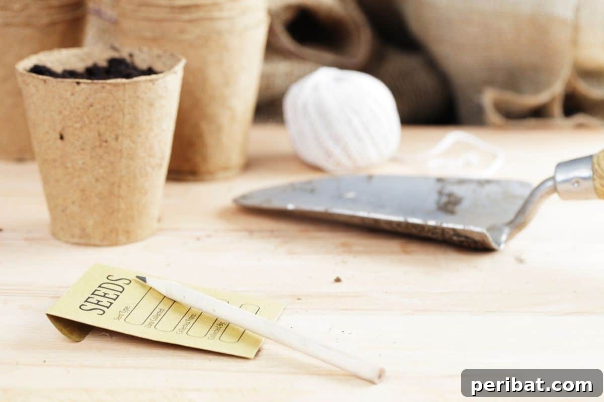 From Seed to Sprout: 20 Pitfalls to Avoid 15 seed packets in the table with pots full of soil indoors, starting seeds indoors