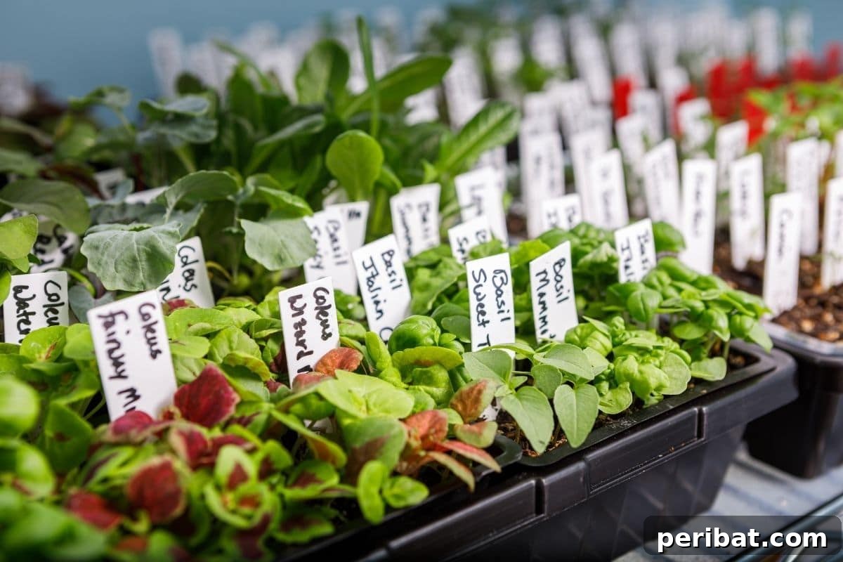 From Seed to Sprout: 20 Pitfalls to Avoid 17 growing vegetable plants in containers with label, or identification