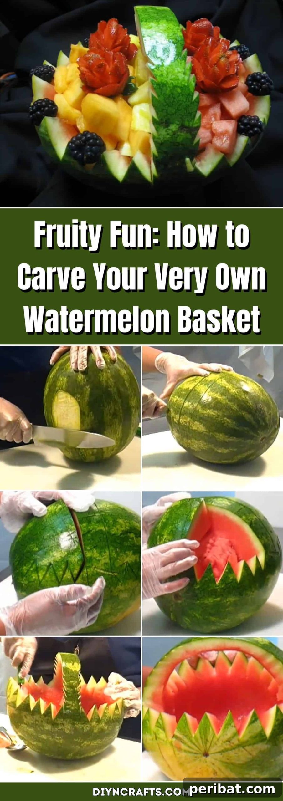 Fruity Fun: How to Carve Your Very Own Watermelon Basket