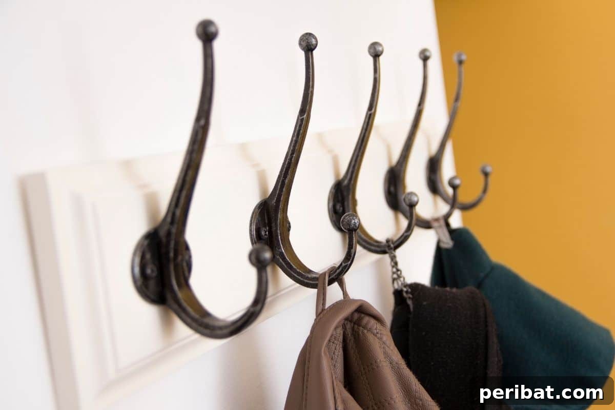 Vertical Oasis: 18 Creative Hanging Plant Ideas for Compact Living 7 coat rack in a white wall