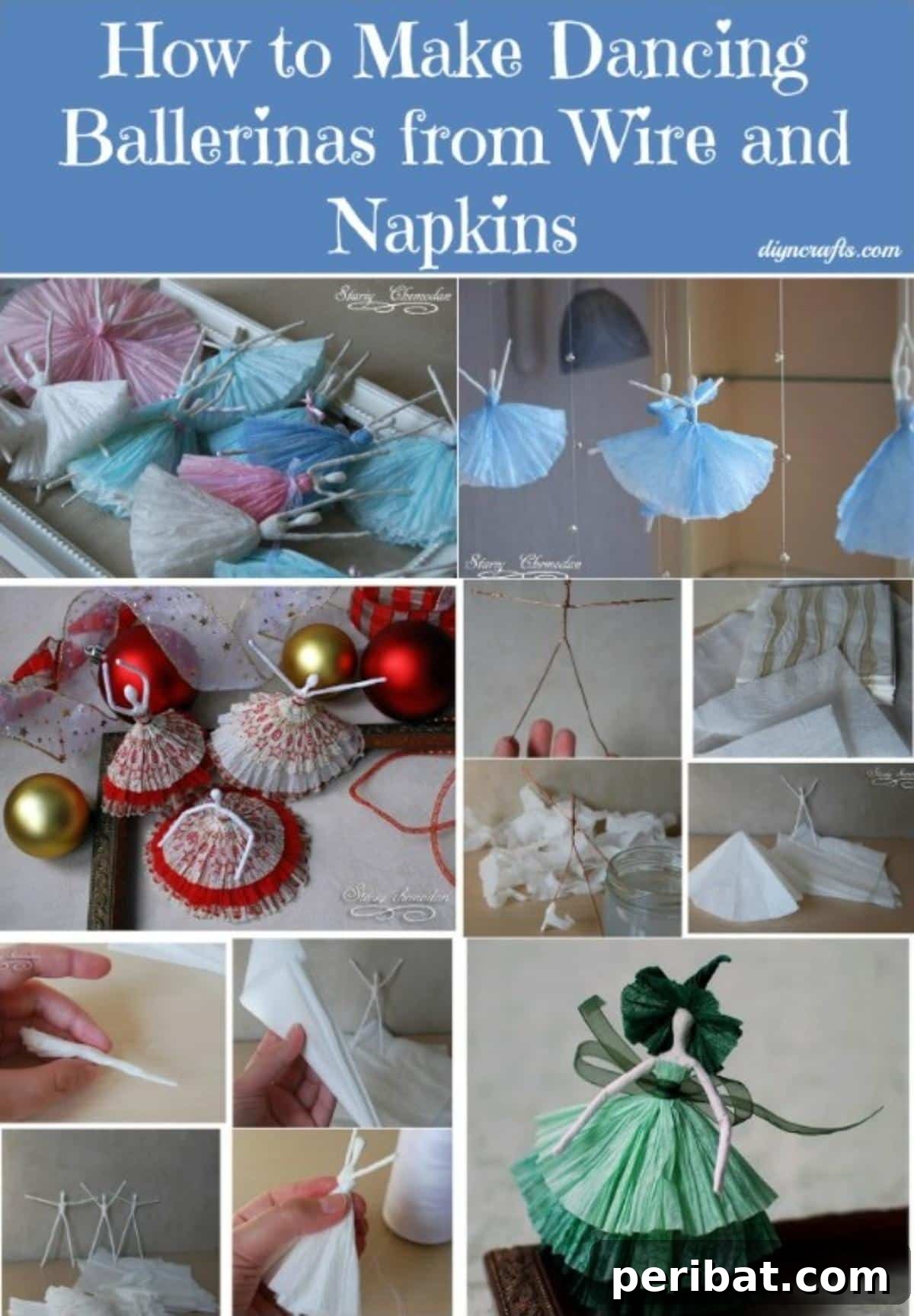 Transform Wire and Napkins into Dancing Ballerinas 2 How to Make Dancing Ballerinas from Wire and Napkins: A Detailed DIY Guide