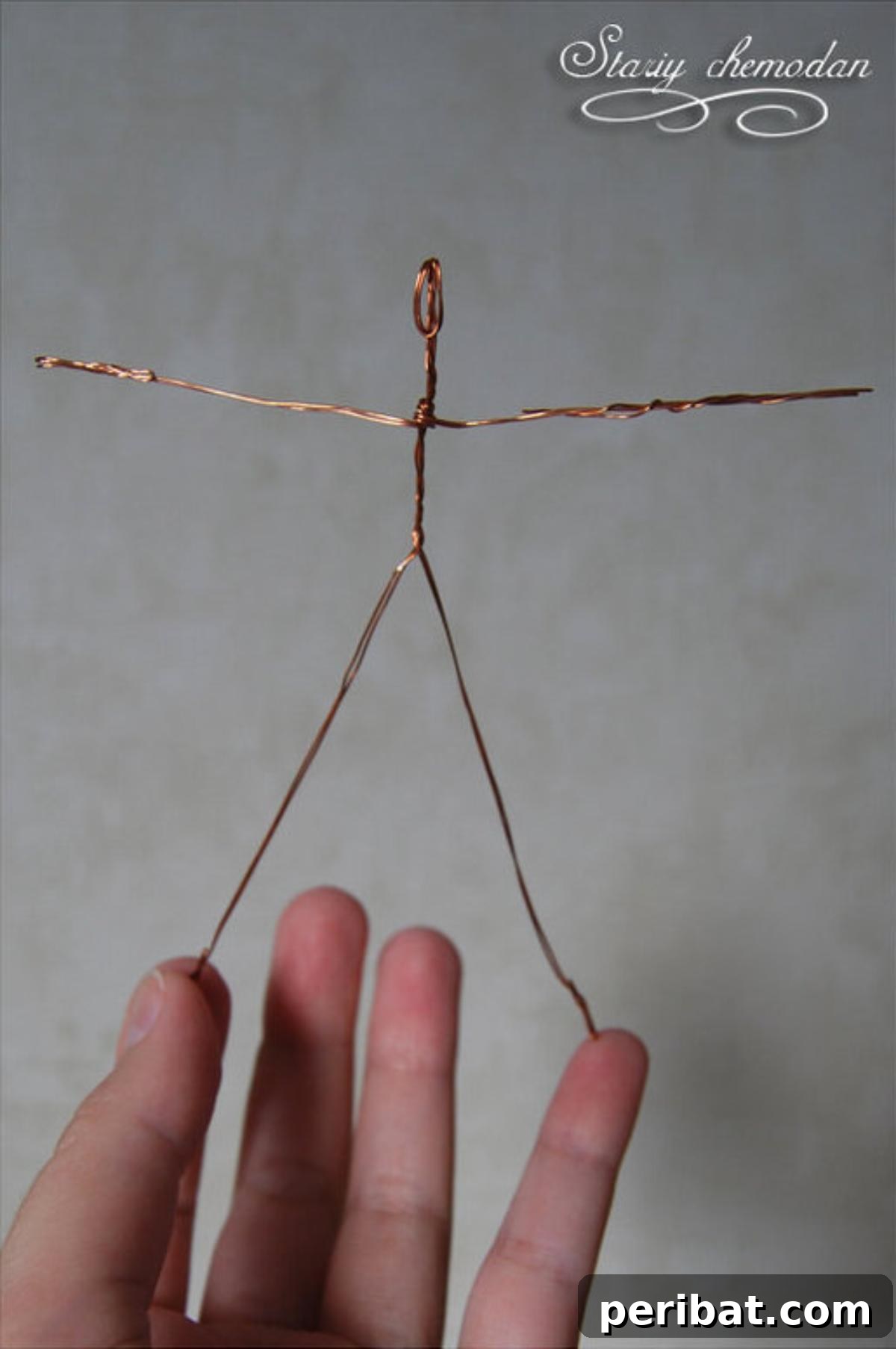 Transform Wire and Napkins into Dancing Ballerinas 3 Step 1 - How to Make Dancing Ballerinas from Wire and Napkins: The Wire Skeleton