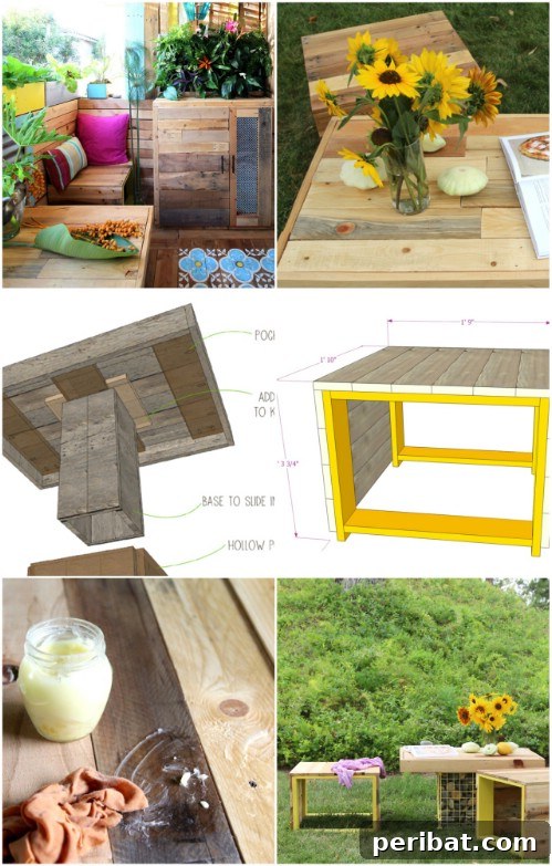 35 Creative Outdoor Pallet Ideas for Every DIY Skill Level 13 Pallet Gabion Table and Bench