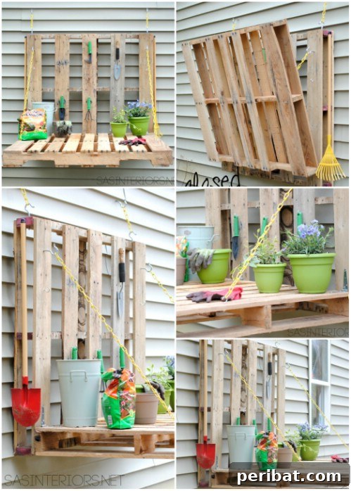 35 Creative Outdoor Pallet Ideas for Every DIY Skill Level 20 DIY Pallet Gardening Fold-Out Table