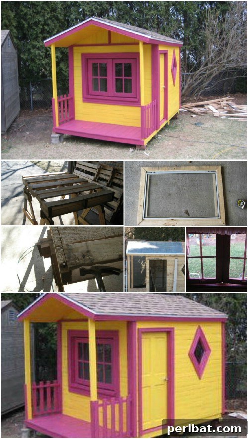 35 Creative Outdoor Pallet Ideas for Every DIY Skill Level 23 Pallet Playhouse for Kids