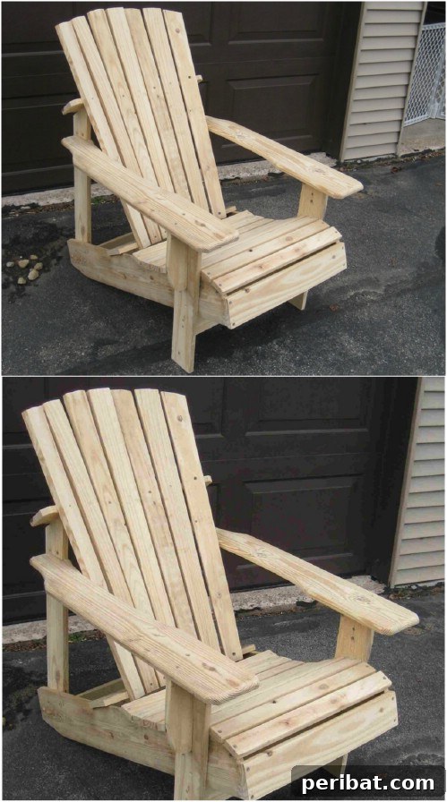 35 Creative Outdoor Pallet Ideas for Every DIY Skill Level 38 Pallet Traditional Adirondack Chair