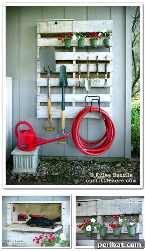 35 Creative Outdoor Pallet Ideas for Every DIY Skill Level 7 Pallet Gardening Tool Organizer