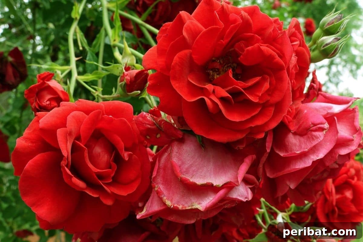 From Snip to Shrub: 15 Varieties You Can Grow from Cuttings 14 red roses blooming in the garden