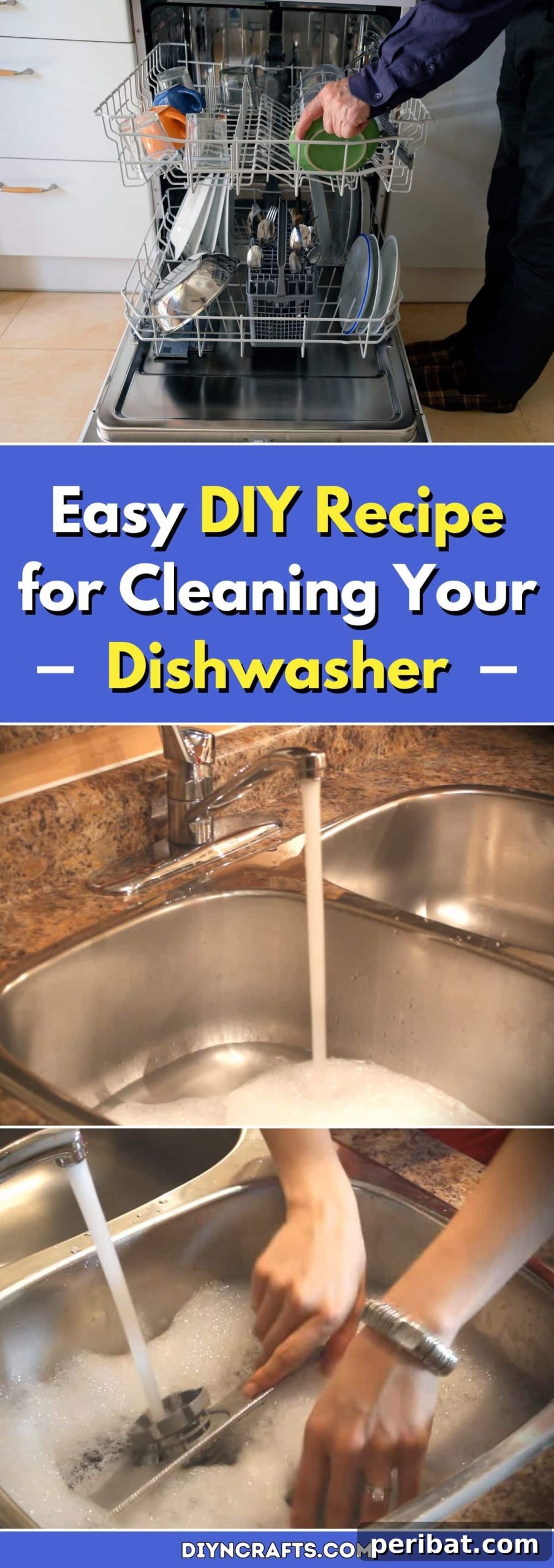 Effortless Homemade Dishwasher Cleaning 2 Easy DIY Recipe for Cleaning Your Dishwasher pinterest image