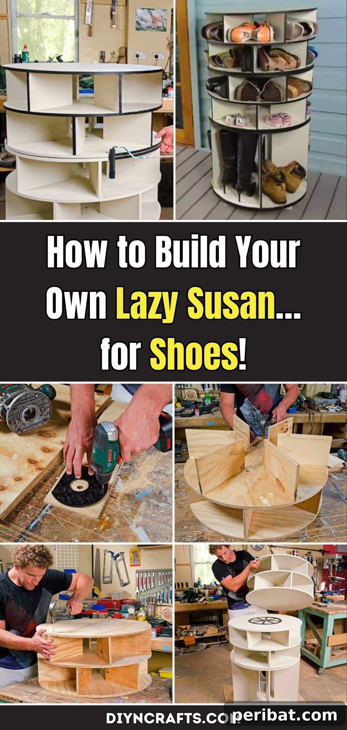 Revolutionize Your Home: Build a DIY Lazy Susan for Shoes & Master Organization