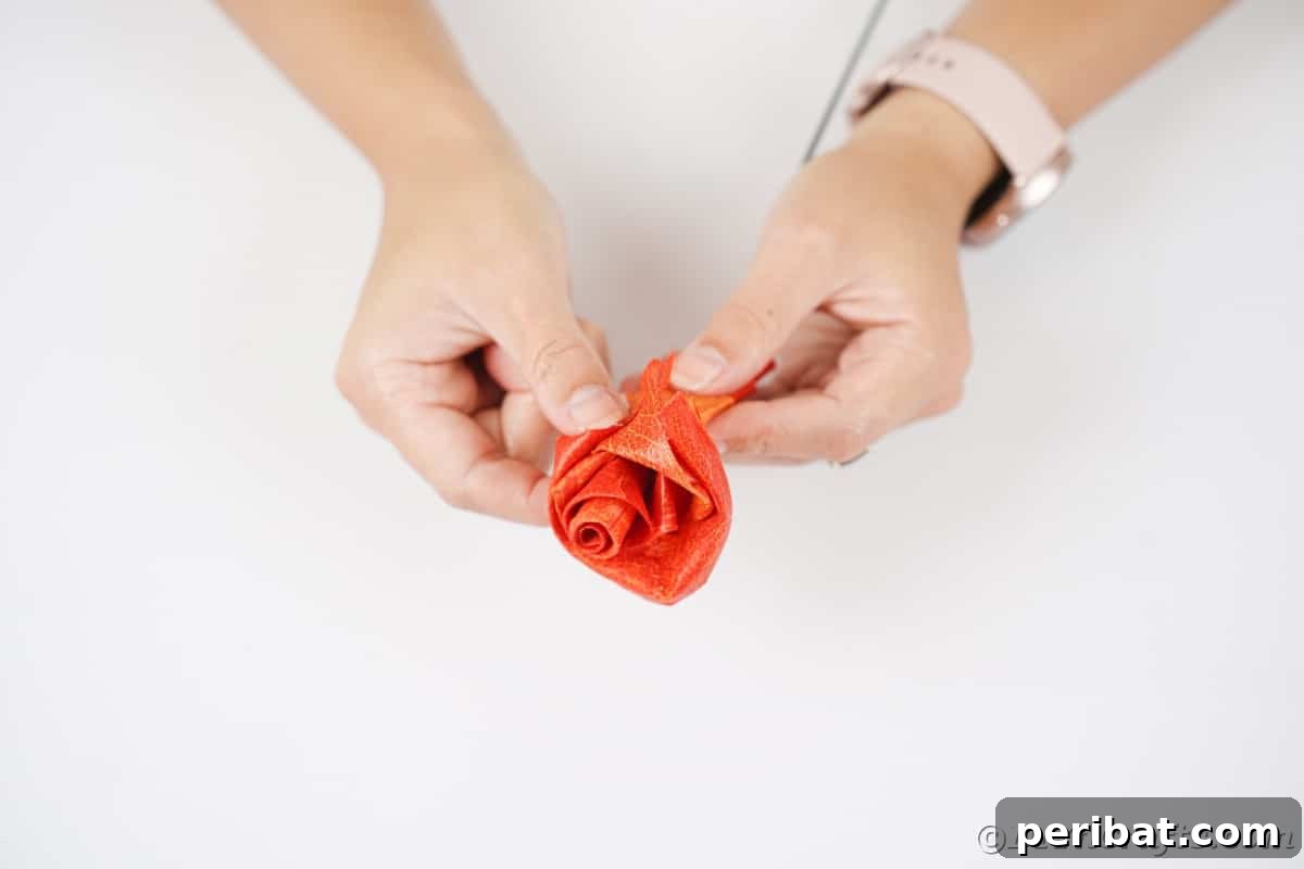 Elegant Autumn Rose Displays Crafted from Faux Foliage 11 Hand wrapping fake leaf around floral wire