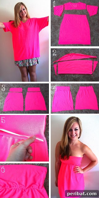 DIY Summer Fashion Project - Neon T-Shirt Reconstruction