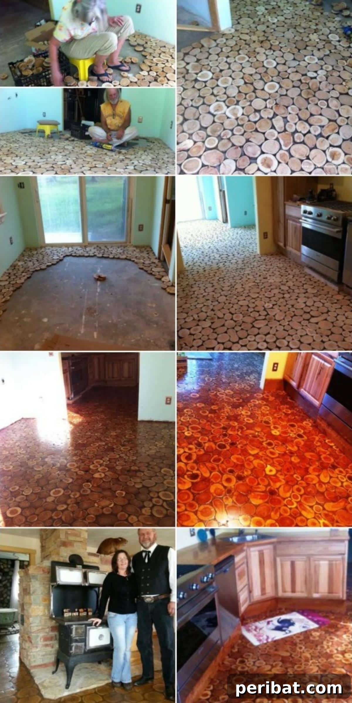 The Art of Cordwood Handcrafted Floors Revealed 2 Considering Cordwood? Check out this Stunning Handmade Flooring!