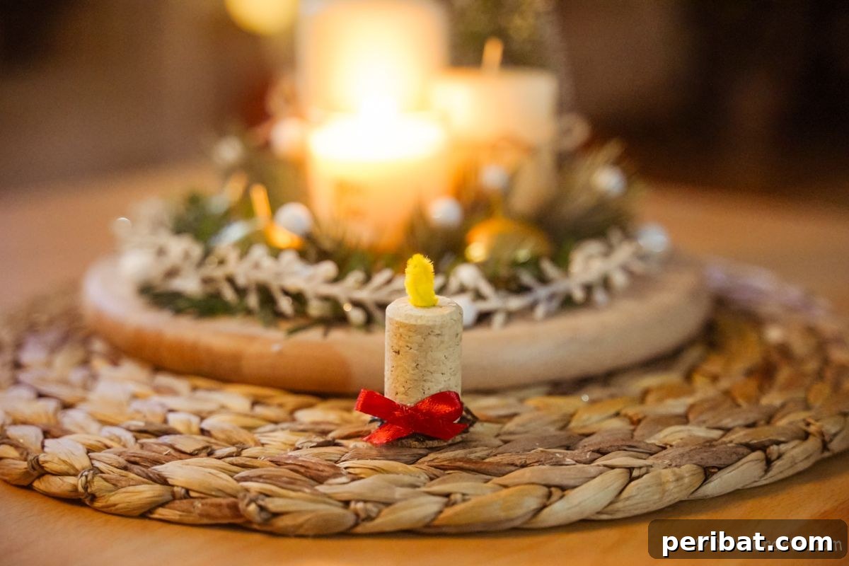 Crafted Wine Cork Candle Accents 3 img 127880 2