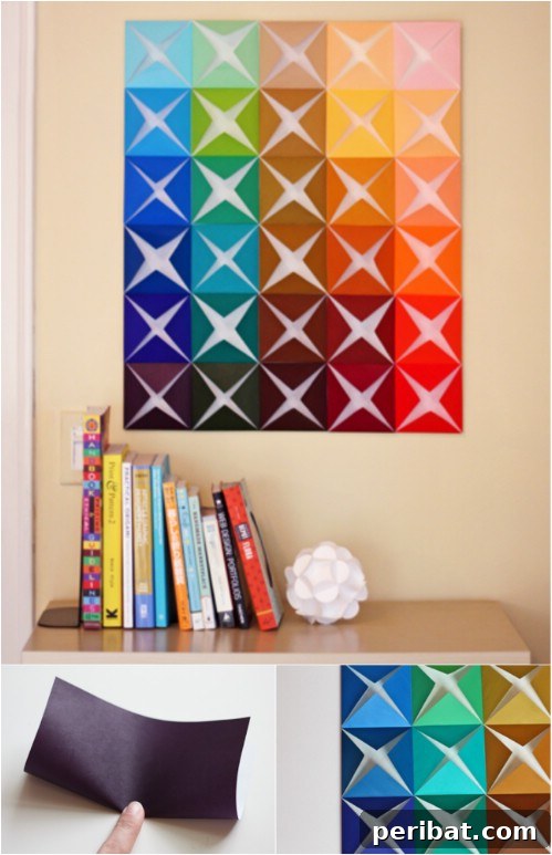 Folded Paper Squares