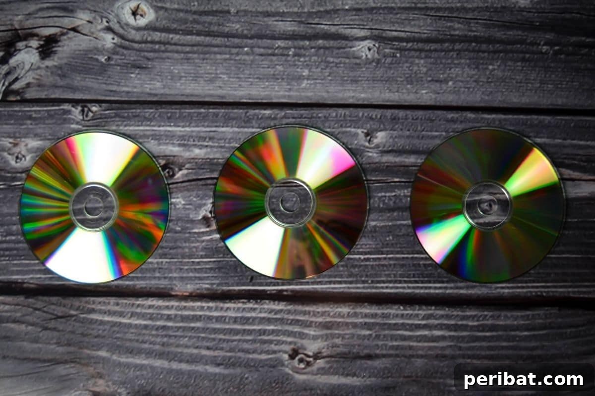 Gentle Solutions for a Crow Free Lawn 4 CDs on the wooden table