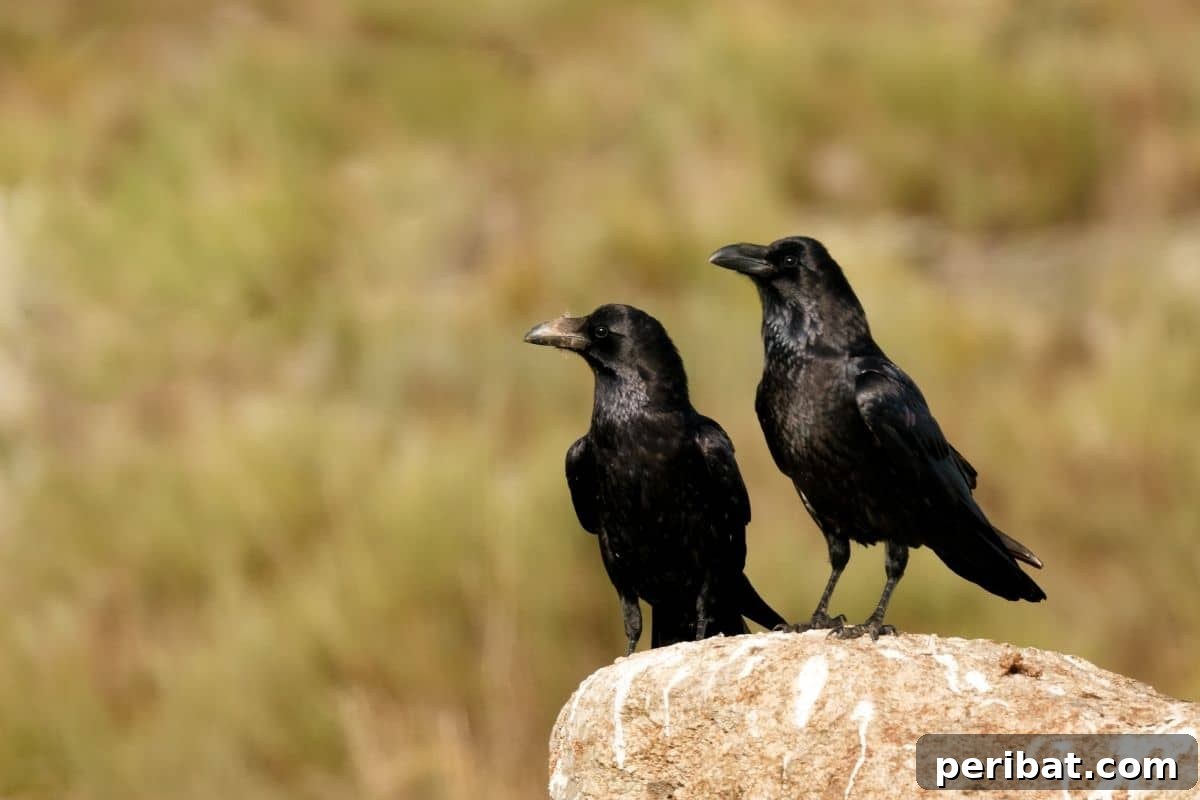 Gentle Solutions for a Crow Free Lawn 10 two crows on top of the rock under the sun