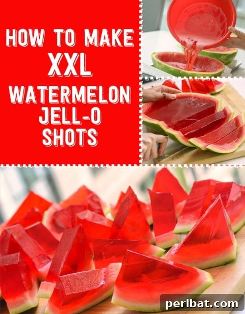 Elevate Your Summer Watermelon: 12 Ingenious Slicing and Serving Ideas 4 Boozy watermelon Jell-O shots for adults