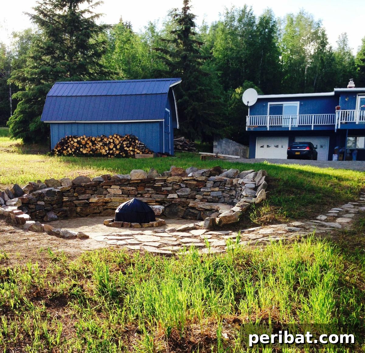 Stone Fire Pit with Ample Seating: A DIY Backyard Masterpiece 3 Brilliant Backyard Project: DIY Stone Fire Pit with Ample Seating Steap 1