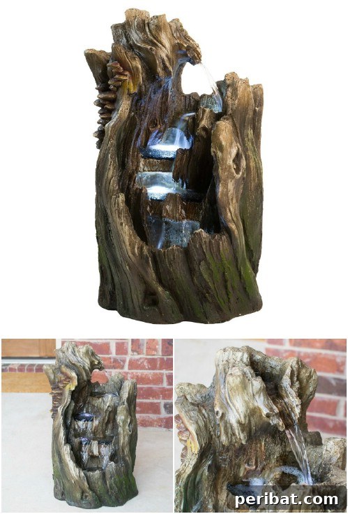 To Buy: Tiered Log Fountain