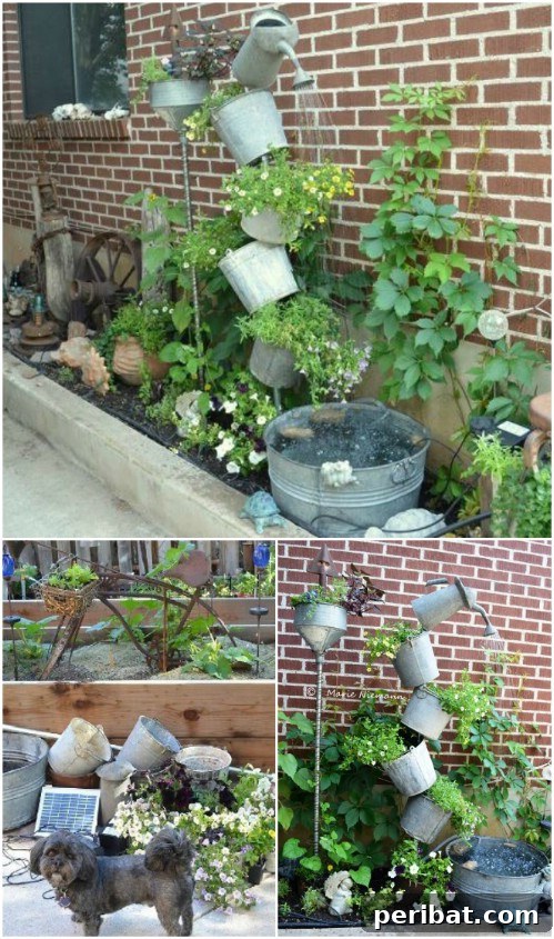 Tipsy Solar Fountain
