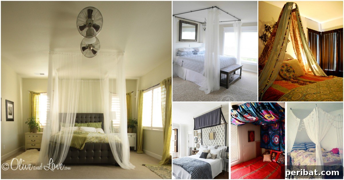 diy bed canopy ideas for a cozy bedroom