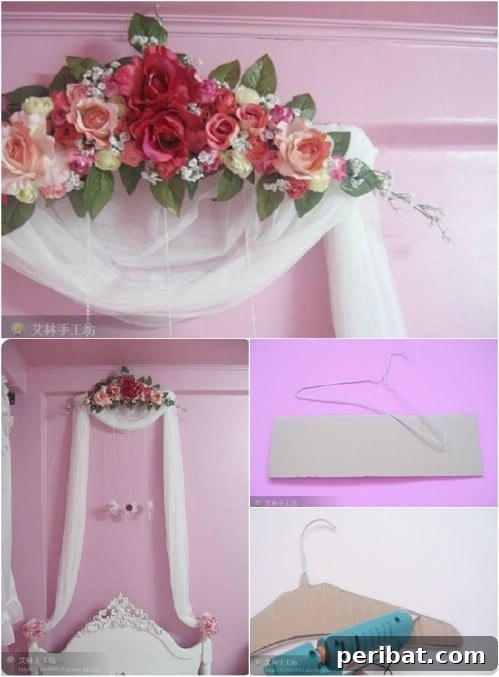 Flower Wreath canopy for a princess room