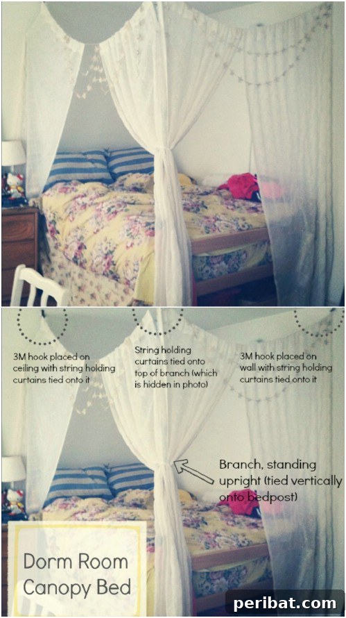 Draped Ceiling Mounted Canopy with star garland