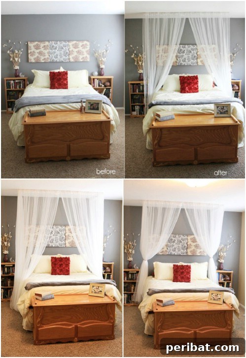 Simple Straight Canopy for a minimalist bedroom