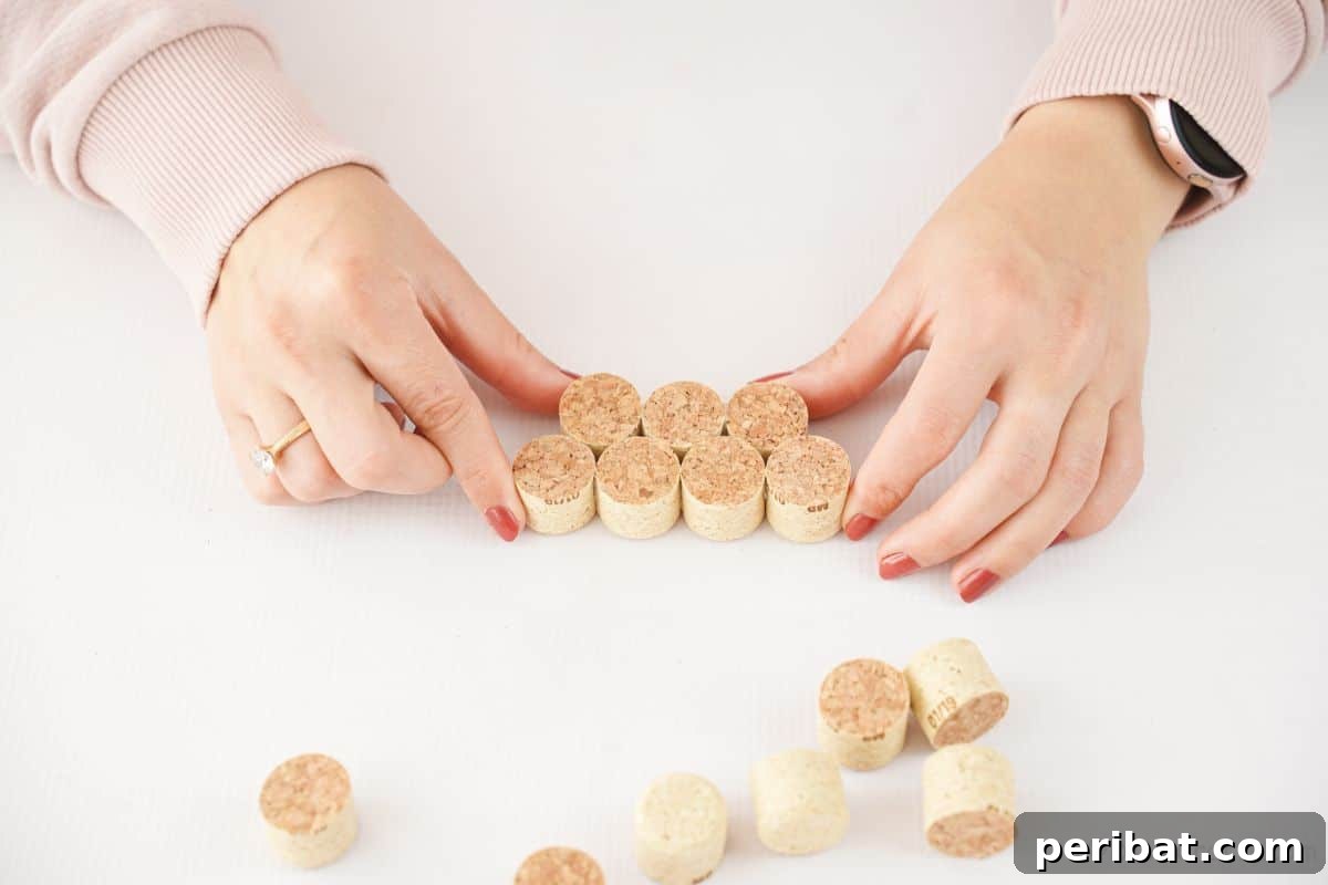 gluing cork together