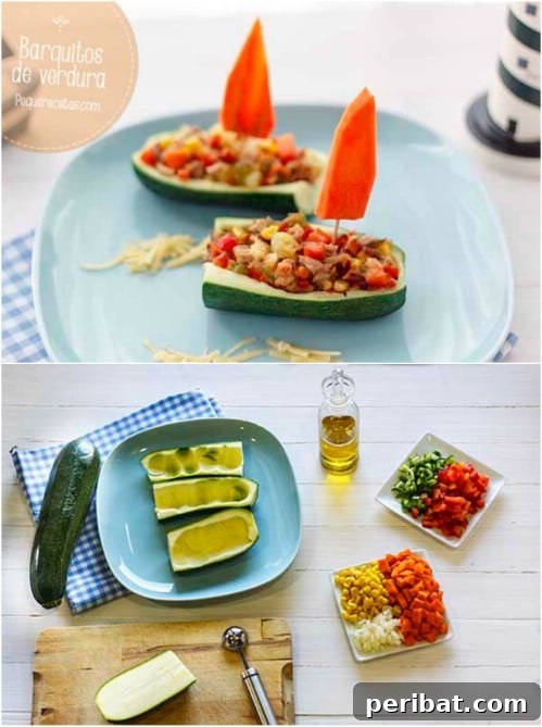 Delicious Veggie-Filled Zucchini Boats for Kids