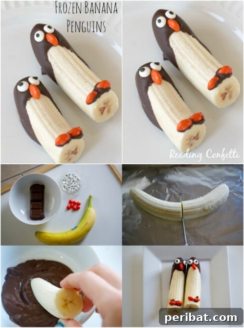 Healthy Banana Penguin Snacks