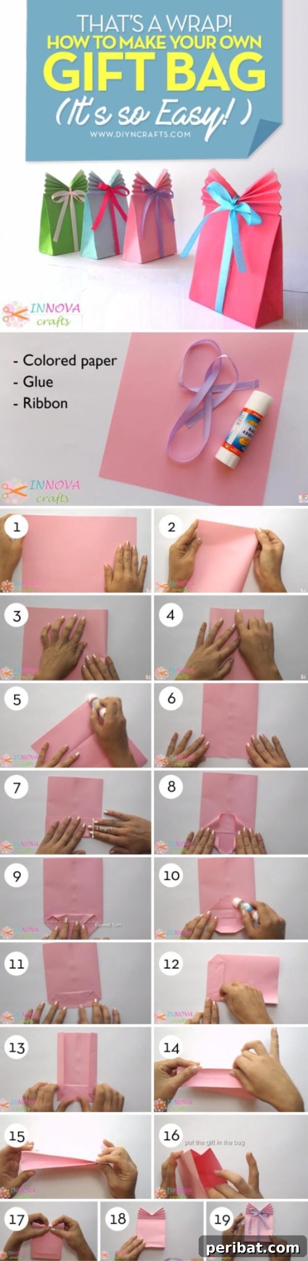 The Art of DIY Gift Bags 2 That’s a Wrap! How to Make Your own Gift Bag (It’s so Easy!) collage