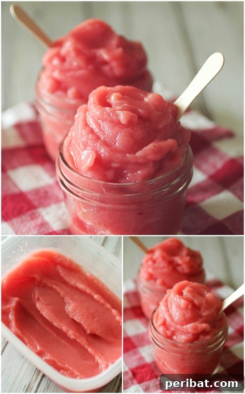 Refreshing Strawberry and Watermelon Sorbet