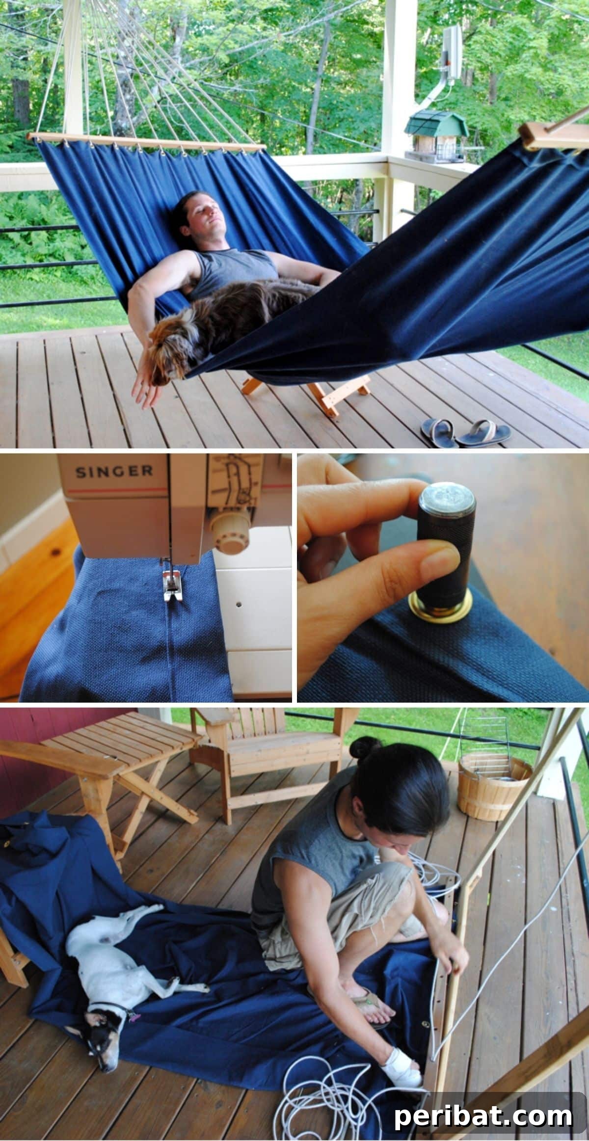 Your Summer Chill Zone: 10 Simple DIY Hammock Ideas 4 Easy-to-Follow DIY Porch Hammock for Your Home