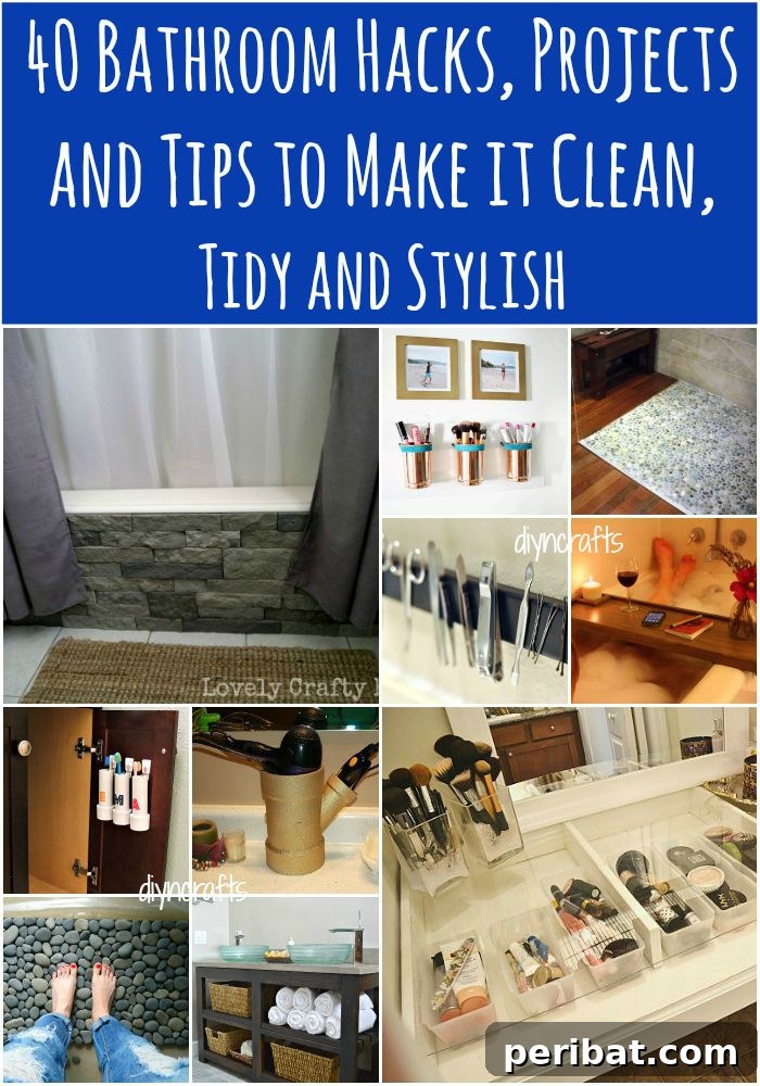 Transform Your Bathroom: 40+ Essential Hacks for a Clean, Tidy, and Stylish Space